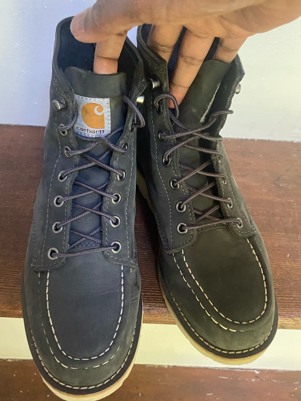 Carhartt Women’s Gray Lace-Up Chukka Work Boots, Size 8.5